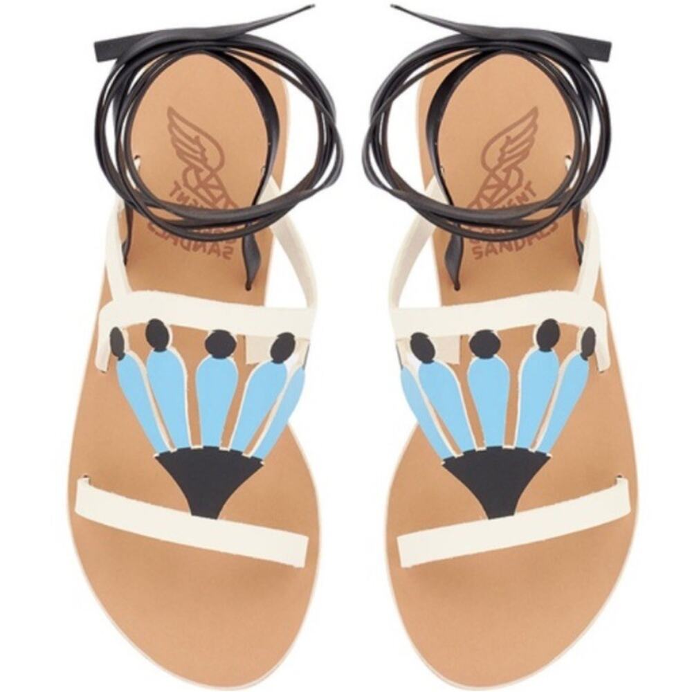 $285 Ancient Greek Sandals Lilly Winged •40/9•Wrap Dust Bag Gladiator Shoes NEW